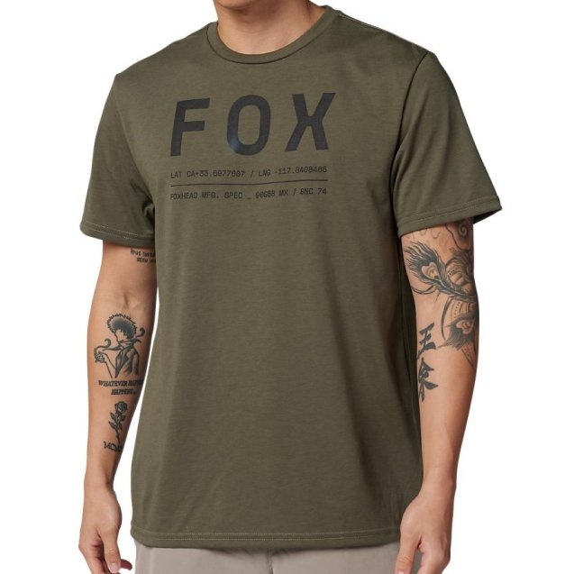 Футболка FOX TECH Short Sleeve Tee - NON STOP [Olive Green]