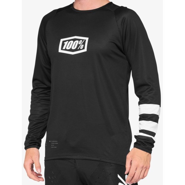 Джерсі 100% R-CORE Jersey [Black/White]