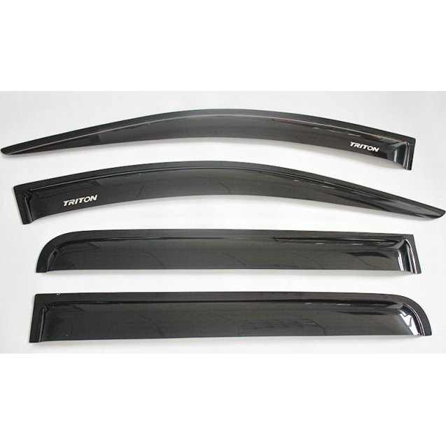 Mitsubishi L200 Triton 2016 ветровики дефлекторы  окон черные