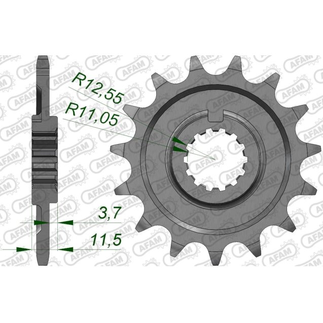 Зірка AFAM 520 Sprocket - Sherco