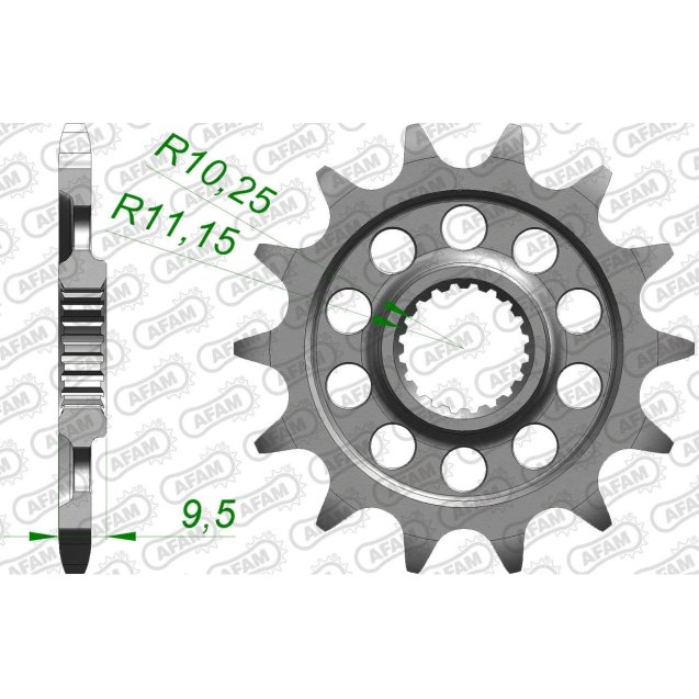 Зірка AFAM 520 Sprocket - Sherco
