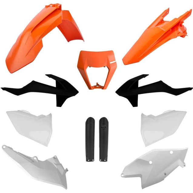 Пластик Polisport ENDURO kit - KTM (17-) [Orange/White]