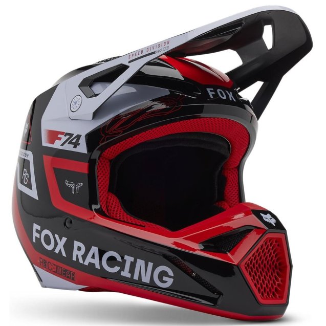 Шолом FOX V1 Helmet - RACE SPEC [Flo Red]