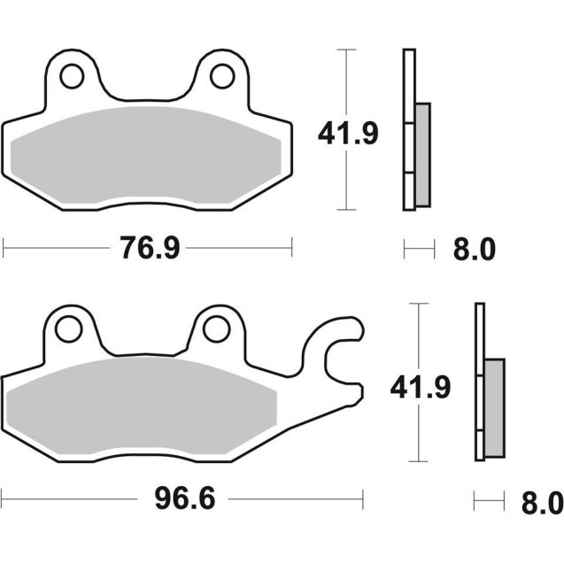 Гальмівні колодки SBS Performance Rear Brake Pads
