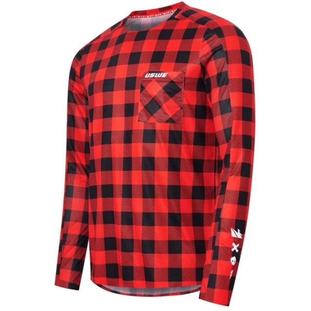 Джерсі USWE Flannel Jersey [Flame Red]