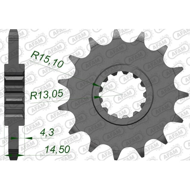 Зірка AFAM 525 Sprocket - Honda