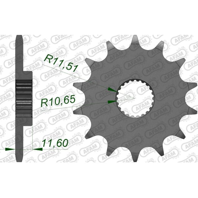 Зірка AFAM 520 Sprocket - Yamaha