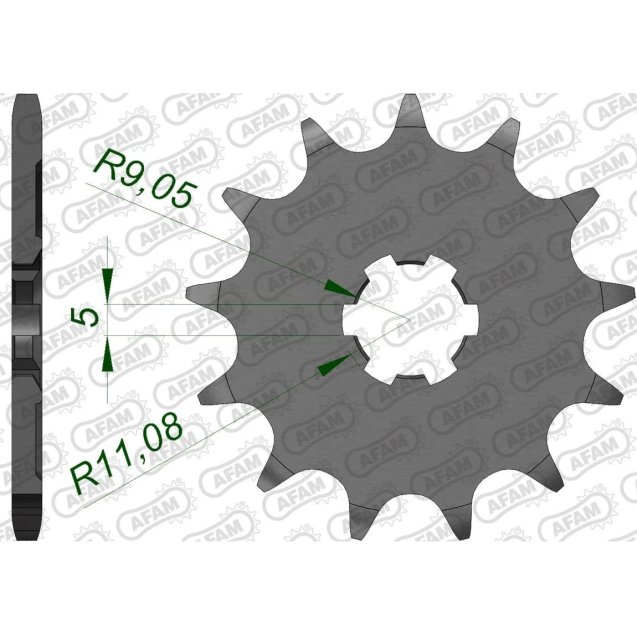 Зірка AFAM 520 Sprocket - Kawasaki