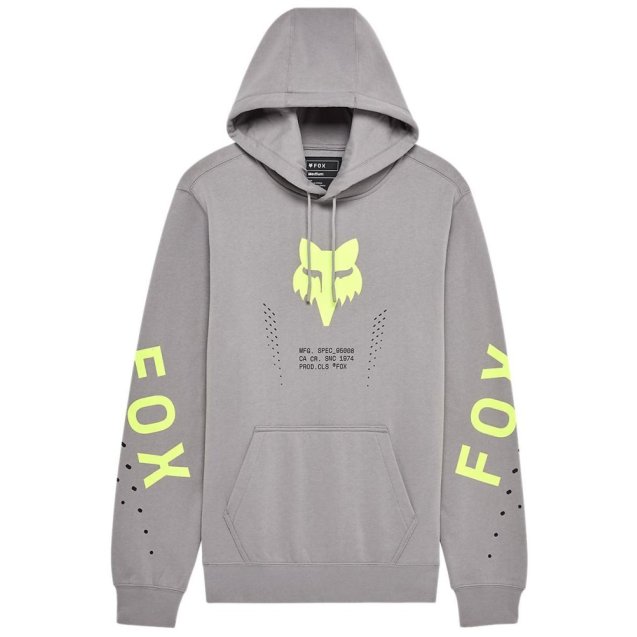 Толстовка FOX Hoodie - SHIELD [Steel Gray]