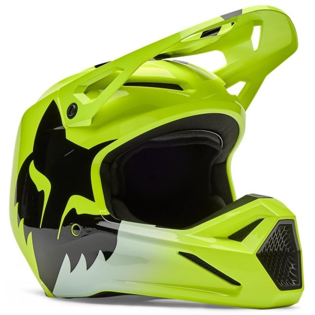 Шолом FOX V1 Helmet - SHIELD [Flo Yellow]