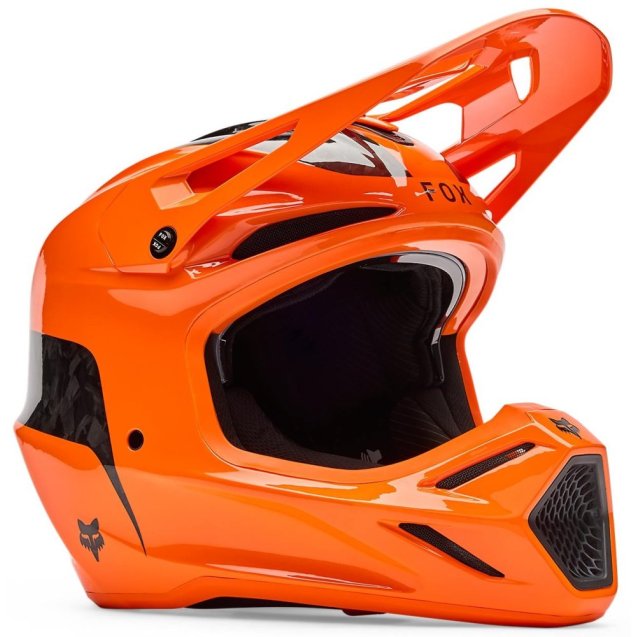 Шолом FOX V3 RS Helmet - FRACTURE [Flo Orange]