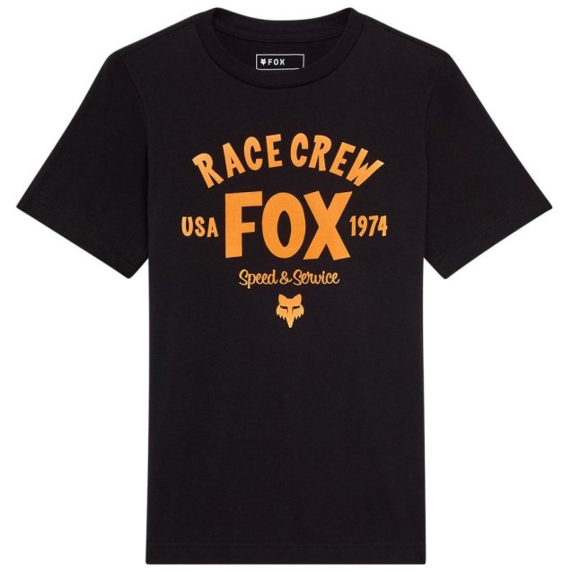 Футболка FOX Youth Short Sleeve Tee - SLOGAN [Black]