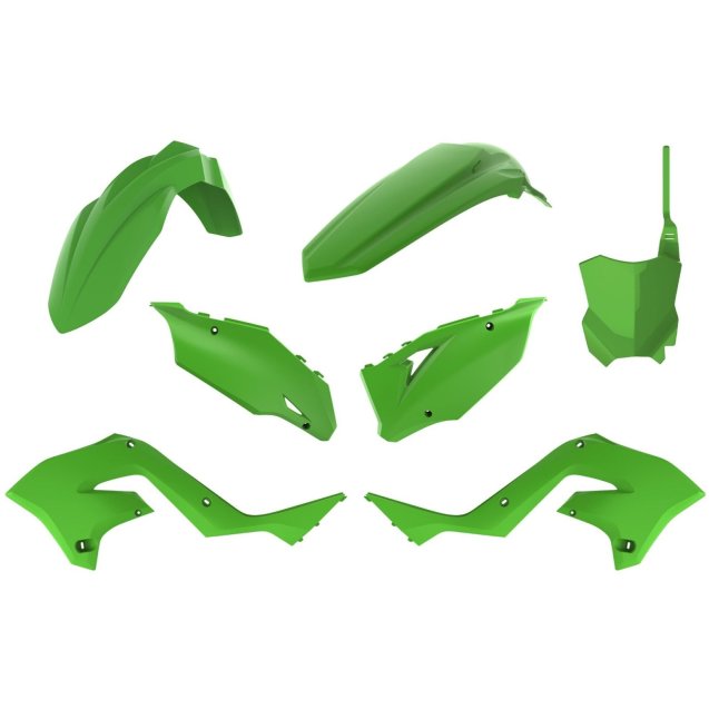 Пластик Polisport MX Restyling kit - Kawasaki (03-) [Green]