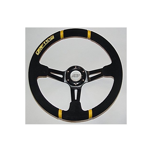 Руль ASP Drifting черный замшевый 