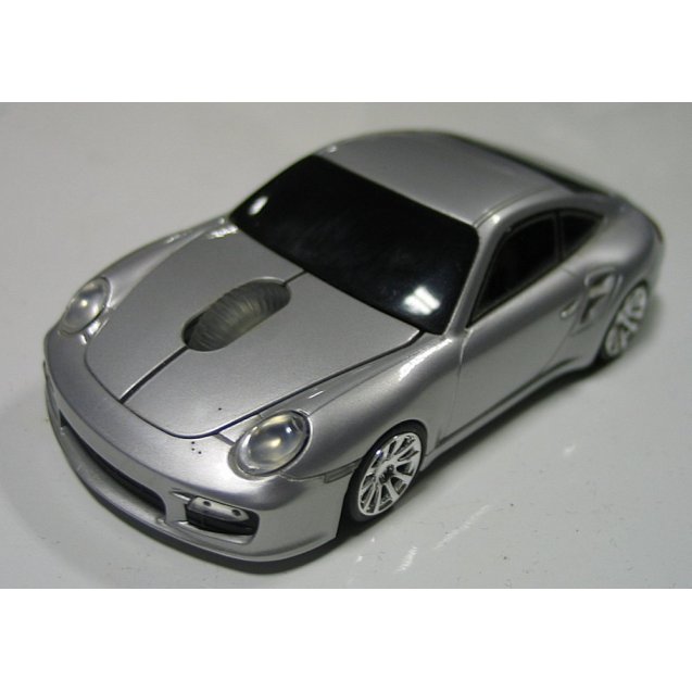 мышка компьютерная беспроводная  Porsche серебристая