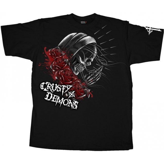 Футболка CRUSTY DEMONS Short Sleeve Tee - PRAY SKULL [Black]
