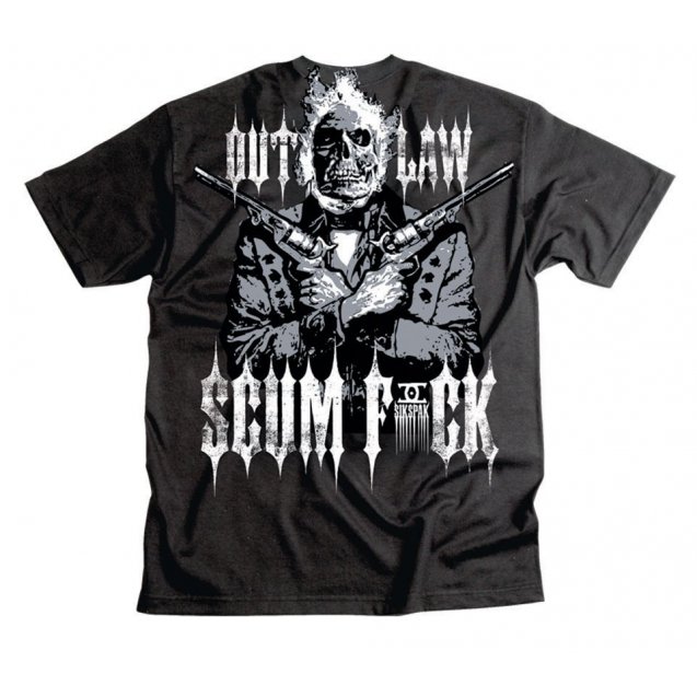 Футболка SIKSPAK Short Sleeve Tee - OUTLAW SCUMFUCK [Black]