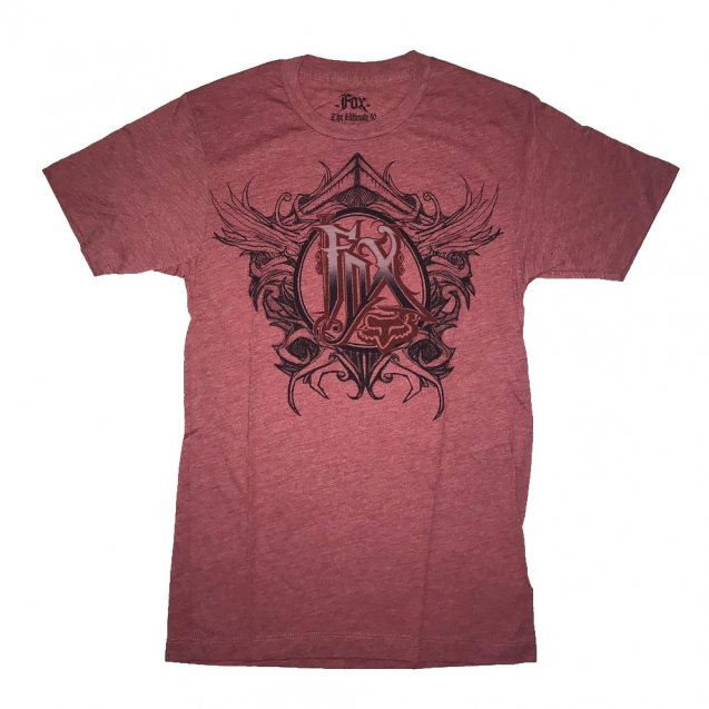 Футболка FOX HEATHERED Short Sleeve Tee - REACTION [Red]