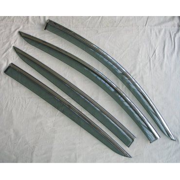 Ford Focus 4 2019+ хэтчбек ветровики дефлекторы окон ASP с молдингом нержавеющей стали / sunvisors