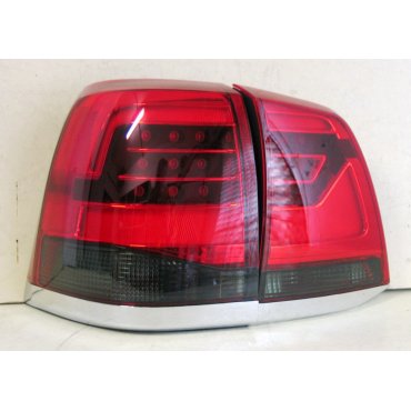 Toyota Land Cruiser LC 200 оптика светодиодная задняя красная дымчатая LED стиль 2016+