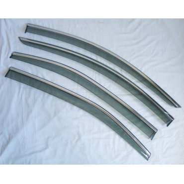 Toyota Corolla E210 2019+  ветровики дефлекторы окон ASP с молдингом нержавеющей стали / sunvisors