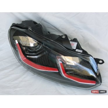 Volkswagen Golf 6 оптика передняя черная стиль Golf GTI 7.5 