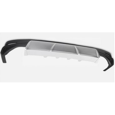 Toyota Camry XV70 2018+  диффузор заднего бампера черно белый