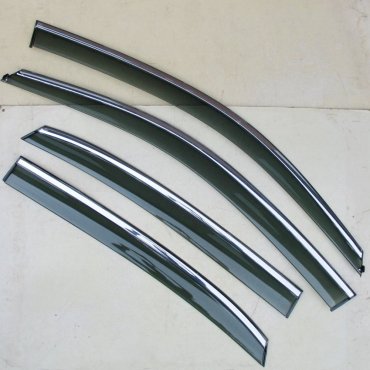 Volkswagen Passat B7 USA 2011+ ветровики дефлекторы окон ASP с молдингом нержавеющей стали / sunvisors