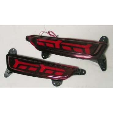 Hyundai Creta IX25 2018+  LED вставки катафоты в задний бампер тип D