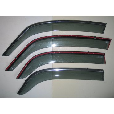 Suzuki SX-4 ветровики дефлекторы окон с молдингом нержавеющей стали