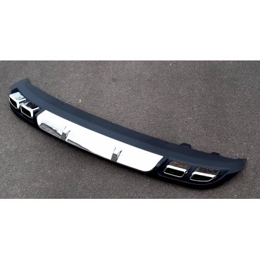 Hyundai Elantra MD 2014+ накладка на задний бампер диффузор Black стиль JN