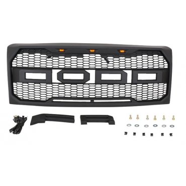 Ford F150 Mk12 2009+ решетка радиатора с LED огнями в стиле Raptor KRN