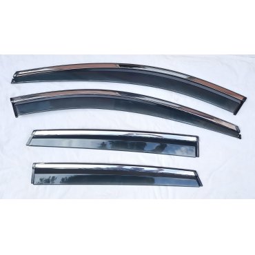 Ford Kuga / Escape Mk3 2020+ ветровики дефлекторы окон ASP с молдингом нержавеющей стали / sunvisors