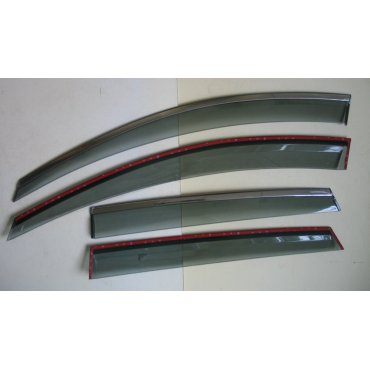 Chevrolet Captiva C140  ветровики дефлекторы окон  ASP с молдингом нержавеющей стали / sunvisors