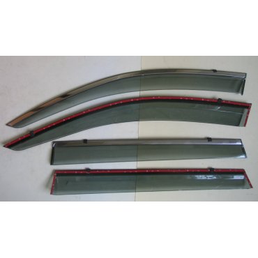 Jeep Cherokee 2014 ветровики дефлекторы окон  ASP с молдингом нержавеющей стали / sunvisors