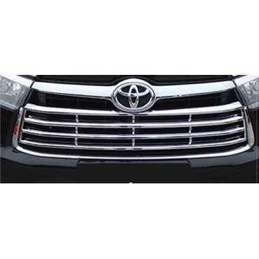 Toyota Highlander XU50 2014 накладка хром  на решетку радиатора монолит ABS 