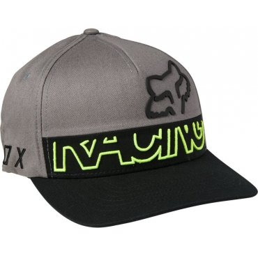Кепка FOX FlexFit Hat - SKEW [Pewter]