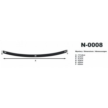 Nissan Qashqai +2 J10 Mk1 накладка защитная на задний бампер полиуретановая