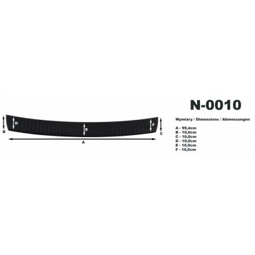 Volkswagen Passat B6 Variant накладка на задний бампер защитная полиуретановая