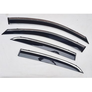 Mercedes Benz GLA X156 2013+  ветровики дефлекторы окон ASP с молдингом нержавеющей стали / sunvisors