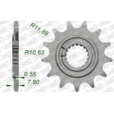 Зірка AFAM 520 Sprocket - Honda
