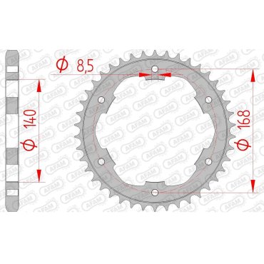 Зірка AFAM 525 Steel Chainwheel - BMW [Silver]