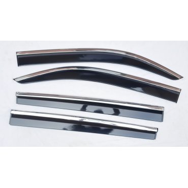 Peugeot Rifter 2018+ ветровики дефлекторы окон ASP с молдингом нержавеющей стали / sunvisors
