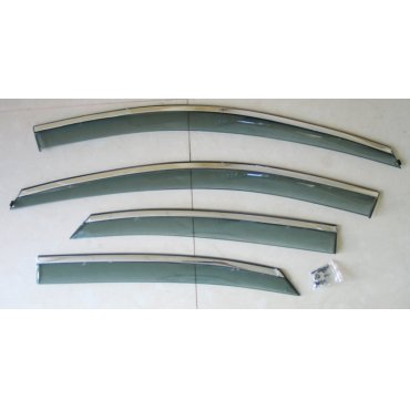 Ford Focus 2 ветровики дефлекторы окон ASP с молдингом нержавеющей стали / sunvisors