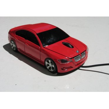 мышка компьютерная проводная BMW E90 красная