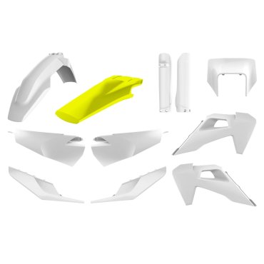 Пластик Polisport ENDURO kit - Husqvarna (20-) [White/Yellow]