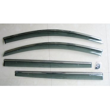 Volkswagen Touran 2013+  ветровики дефлекторы окон ASP с молдингом нержавеющей стали / sunvisors