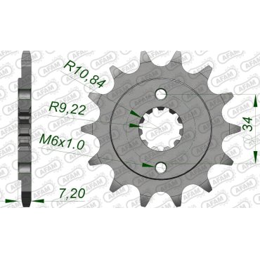 Зірка AFAM 520 Sprocket - Honda