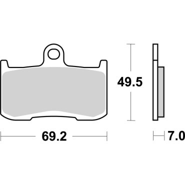 Гальмівні колодки SBS High Performance Front Brake Pads