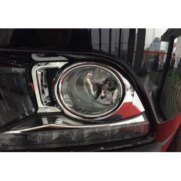 Toyota Highlander XU50 2014 накладка хром на противотуманные фары малая